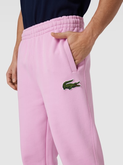 Lacoste Loose Fit Sweatpants mit elastischem Bund Altrosa 3