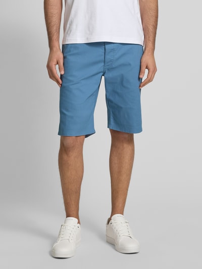 MCNEAL Slim Fit Shorts mit Gürtel Ocean Melange 4