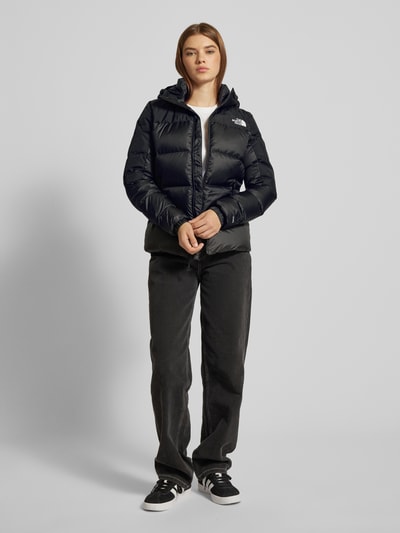 The North Face Donsjack met logostitching, model 'Diablo' Zwart - 1