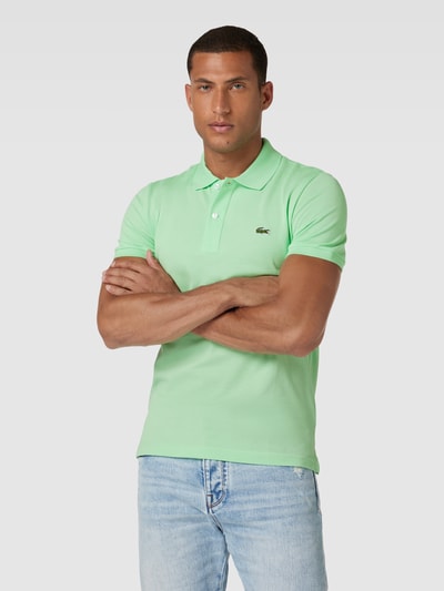 Lacoste Poloshirt mit Logo-Stitching Lind 4