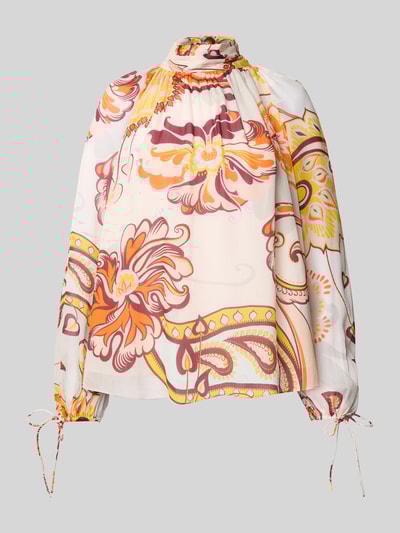 Herzensangelegenheit Blusenshirt mit Stehkragen Altrosa 2