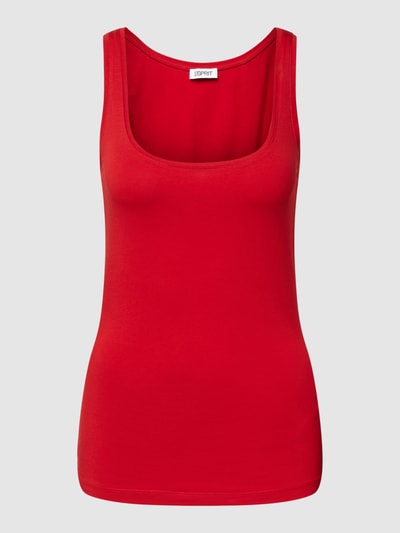 Esprit Top met boothals Donkerrood - 2