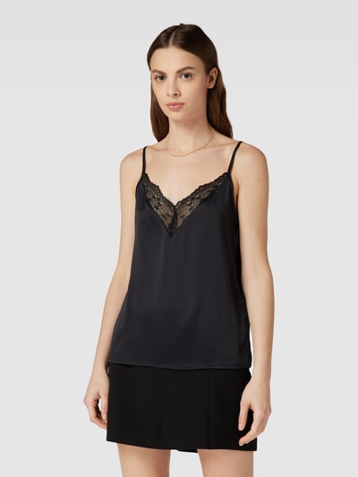 ONLY Trägertop mit Spitzenbesatz Modell 'VICTORIA' Black 4