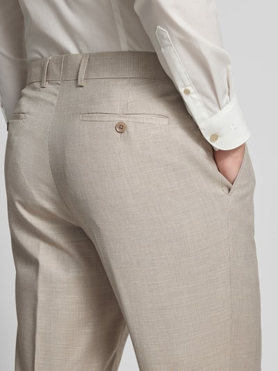 MCNEAL Regular Fit Anzughose mit Bundfalten Beige 3