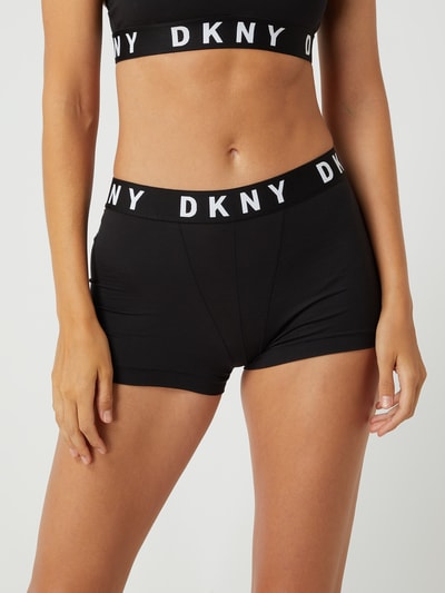 DKNY Majtki z paskiem z logo  Czarny 4