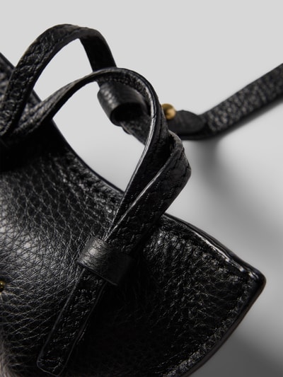 Abro Hanger van echt leer, model 'Cosmo' Zwart - 3