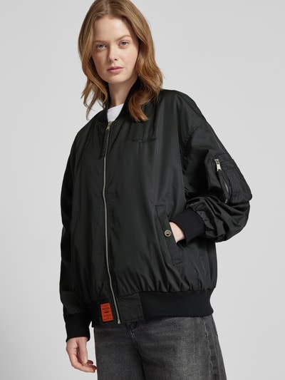 Original Bombers Bomberjacke mit Label-Patch Black 3