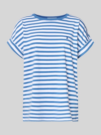 Armedangels Loose fit T-shirt van puur katoen, model 'IDAARA STRIPES' Blauw - 2