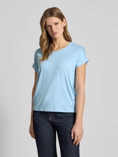 ONLY Regular Fit T-Shirt aus Viskose-Mix Modell 'MOSTER' Hellblau 4