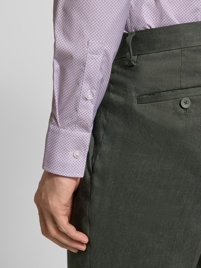 CK Calvin Klein Koszula biznesowa o kroju slim fit z kołnierzykiem typu kent Mocnoróżowy 3