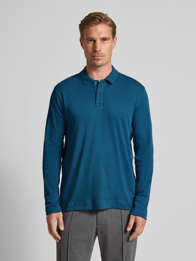 Christian Berg Men Regular Fit Poloshirt mit Knopfleiste Petrol 4