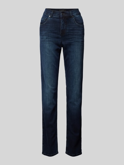 Angels Regular fit jeans met steekzakken, model 'Cici Plate' Donkerblauw - 2