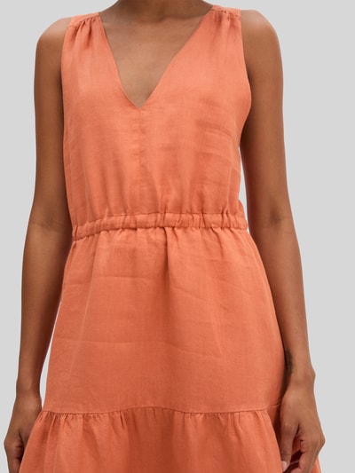 Marc O'Polo Relaxed Fit Freizeitkleid aus reinem Leinen Orange 3