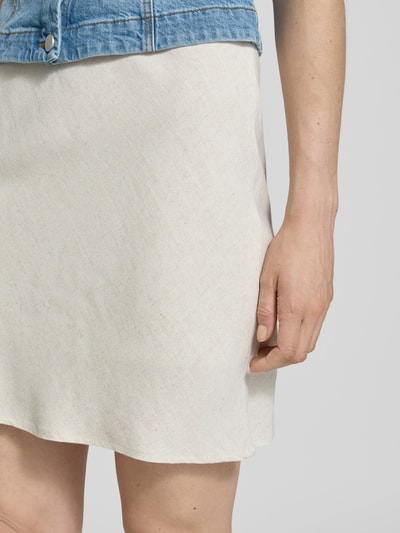 Neo Noir Minirok met elastische band, model 'Lunna' Beige - 3