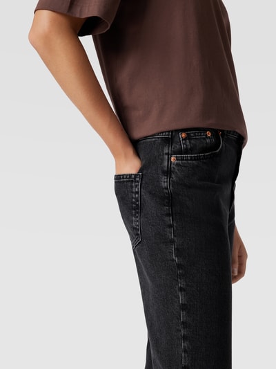 Review Jeansy z wysokim stanem o kroju skinny fit Czarny 3