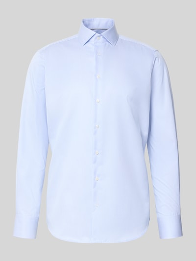 Christian Berg Men Regular fit zakelijk overhemd van premium materiaal met haaikraag Bleu - 2