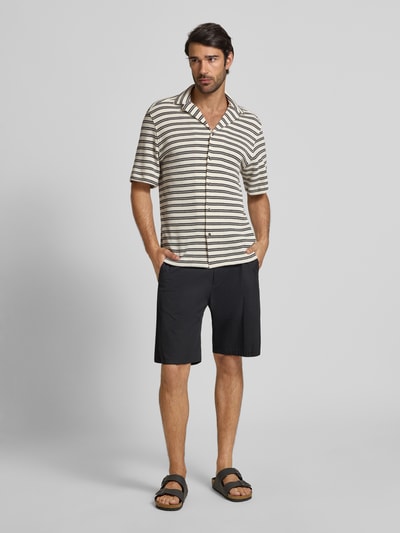 Strellson Koszula casualowa o kroju regular fit ze wzorem na całej powierzchni model ‘CLIRO’ Czarny 1