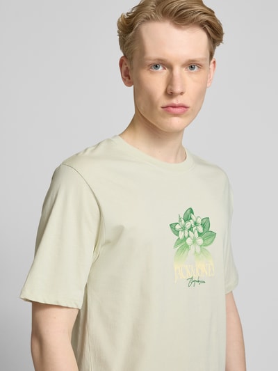 Jack & Jones T-Shirt mit Motiv-Print Modell 'ALMERIA' Mint 3
