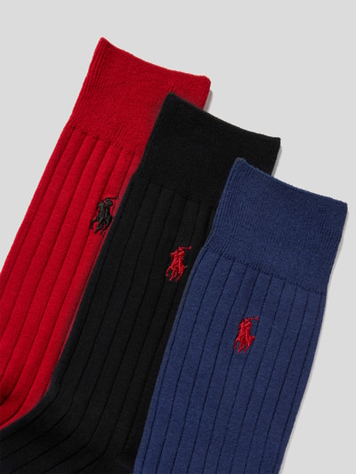 Polo Ralph Lauren Underwear Socken mit Label-Stitching im 3er-Pack Rot 2