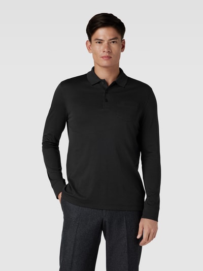 bugatti Poloshirt mit Brusttasche Dunkelgrau 4