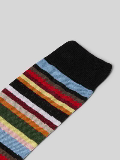 PAUL SMITH Socken mit elastischem Rippenbündchen Modell 'New Signature' Black 2