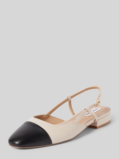 Steve Madden Slingbacks mit Kontrastbesatz Modell 'BELINDA' Ecru 1