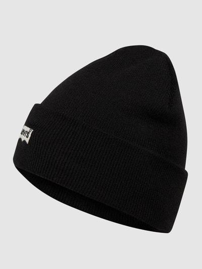 Levi's® Czapka beanie z bawełny  Czarny 1