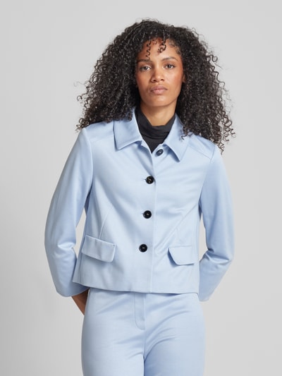 Marc Cain Blazer mit Knopfleiste Hellblau 4