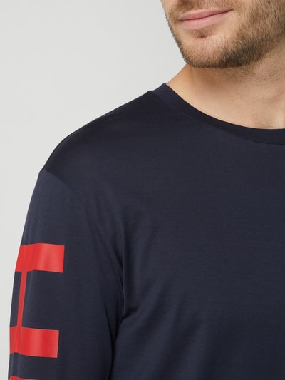 HUGO Shirt met lange mouwen en logo, model 'Demeos' Blauw - 3