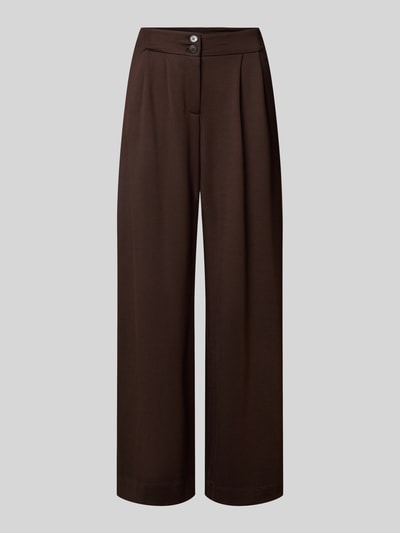 Produktfoto, Hose aus Viskose-Mix mit Bundfalten von MORE, regular fit, knoopsluiting, bandplooien, viscosemix met stretch, maat 36, bandwijdte 40 cm, binnenbeenlengte 79 cm