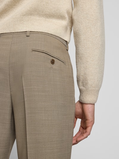 BOSS Slim Fit Anzug aus Schurwoll-Mix Modell 'H-HUGE-2Pcs-253' Beige 7