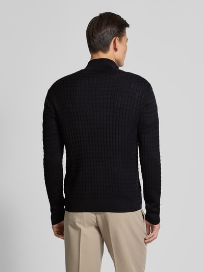 Emporio Armani Strickjacke mit Stehkragen und Zweiwege-Reißverschluss Marine 5