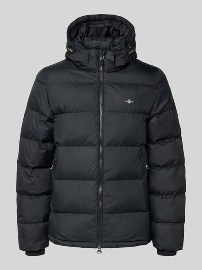 Gant Regular Fit Steppjacke mit Logo-Stitching Modell 'Cloud' Black 2