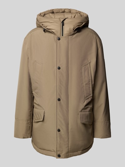 BOSS Orange Relaxed Fit Parka mit Kapuze Modell 'OSIASS1' Oliv 2