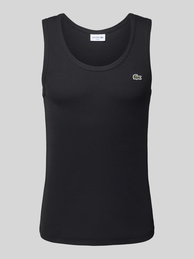 Lacoste Slim Fit Tank Top aus reiner Baumwolle Black 2