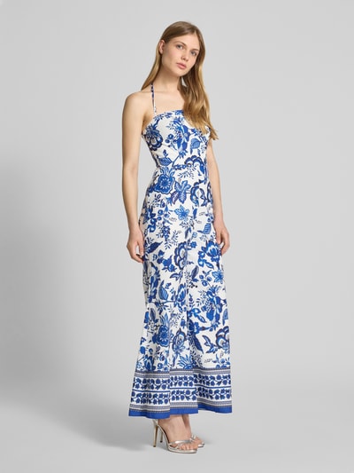 ADLYSH Jumpsuit met vetersluiting aan de achterkant en halter Blauw - 1