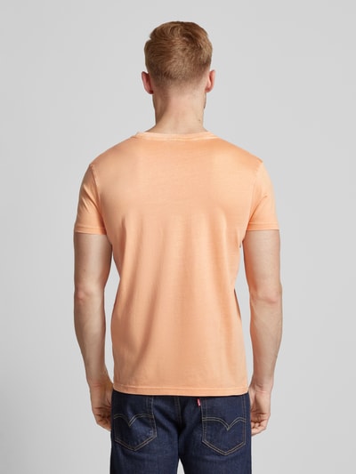 JOOP! Collection T-Shirt mit geripptem Rundhalsausschnitt Modell 'Paris' Apricot 5