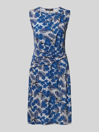 Weekend Max Mara Knielange jurk met all-over motief, model 'EMBLEMA' Blauw - 2