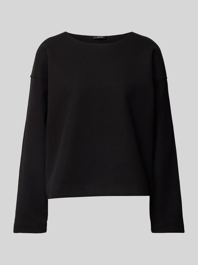 OPUS Oversized Sweatshirt mit Rundhalsausschnitt Modell 'Gudila' Black 1