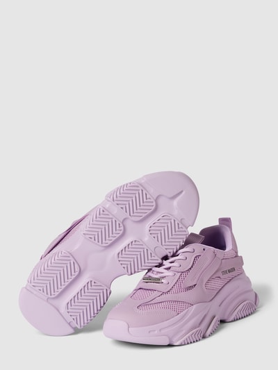 Steve Madden Sneakers met labeldetails, model 'POSSESSION' Lavendel - 5