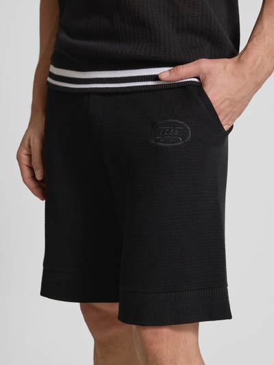 BOSS Green Sweatshorts mit Label-Stitching Modell 'Heritage' Black 3