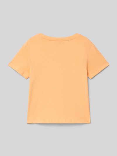 Garcia T-Shirt mit Motiv- und Statement-Print Apricot 3