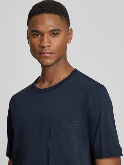 Marc O'Polo t-shirt o kroju regular fit z czystej bawełny Granatowy 3