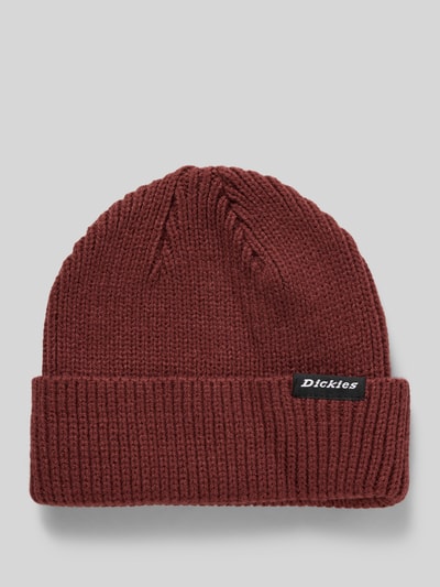 Dickies Czapka beanie z detalem z logo Ciemnoczerwony 1