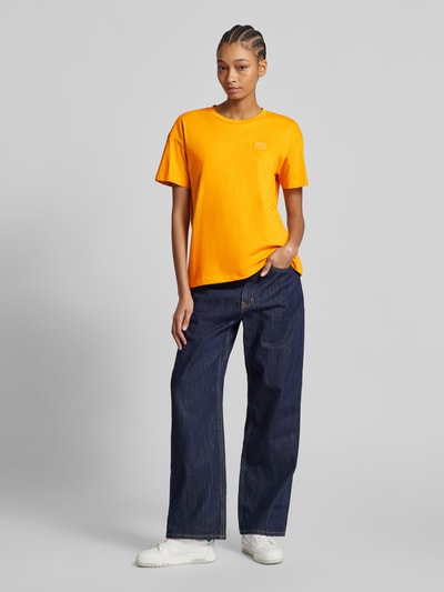 Marc O'Polo Denim T-Shirt mit Label-Stitching Orange 1