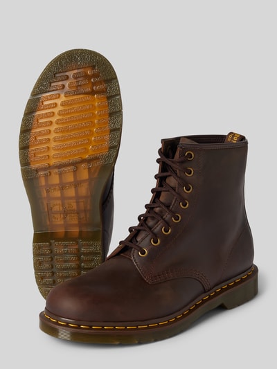 Dr. Martens Leren boots met treklus Middenbruin - 4