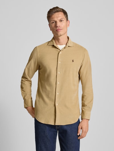 Polo Ralph Lauren Regular Fit Freizeithemd mit Logo-Stitching Modell 'CORDUROY' Beige 4