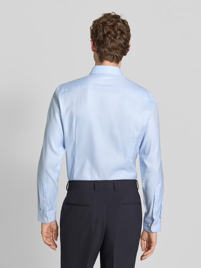 Jake*s Slim Fit Business Hemd aus Baumwolle mit Kentkragen Bleu 5
