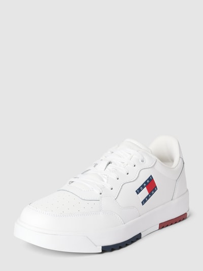 Tommy Jeans Sneakersy z detalem z logo Biały 1