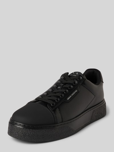 ARMANI EXCHANGE Sneakersy z detalem z logo model ‘LION’ Czarny 1